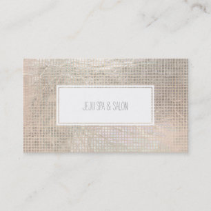 PixDezines champagne grids/faux foil Business Card