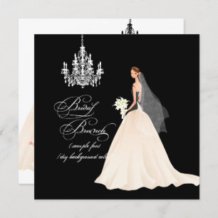 PixDezines Chandelier Bridal Brunch/DIY colour Invitation