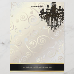 PixDezines Chandelier cupcakes swirls/pearly white Letterhead