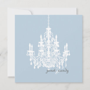 PixDezines Chandelier/DIY background colour! Invitation