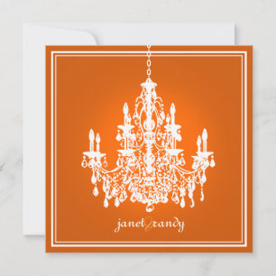 PixDezines Chandelier/DIY background colour! Invitation