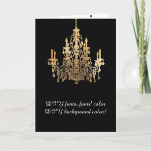PixDezines Chandelier/DIY background colour Thank You Card