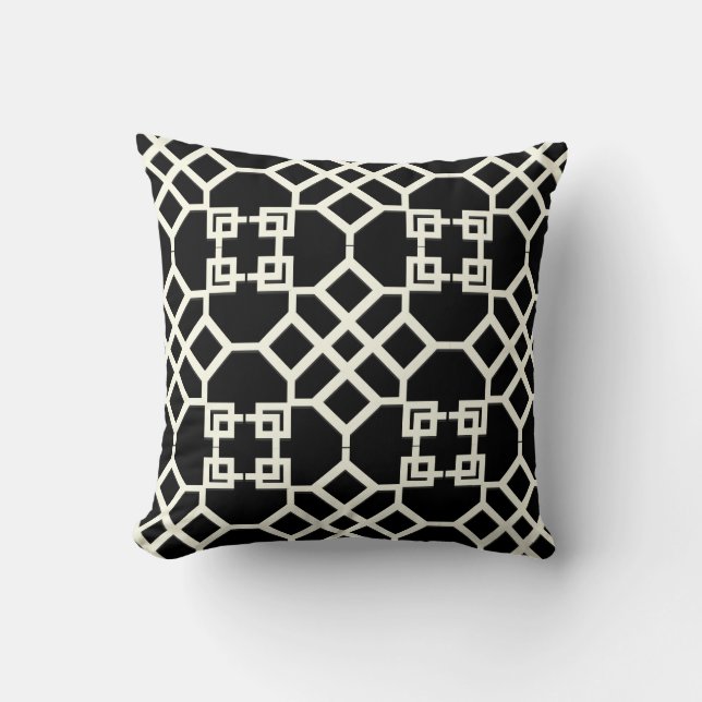 PixDezines chinois trellis/diy background colours Cushion (Front)