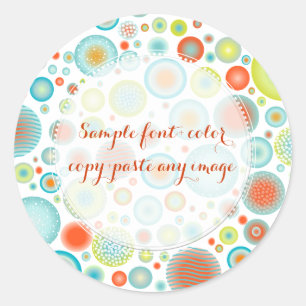 PixDezines christmas celebration/DIYbackground Classic Round Sticker