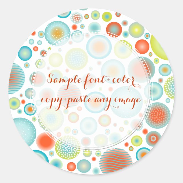 PixDezines christmas celebration/DIYbackground Classic Round Sticker (Front)