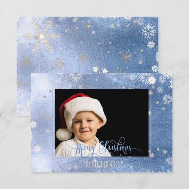 PixDezines Christmas Holiday Photo/Calligraphy Invitation (Front/Back)