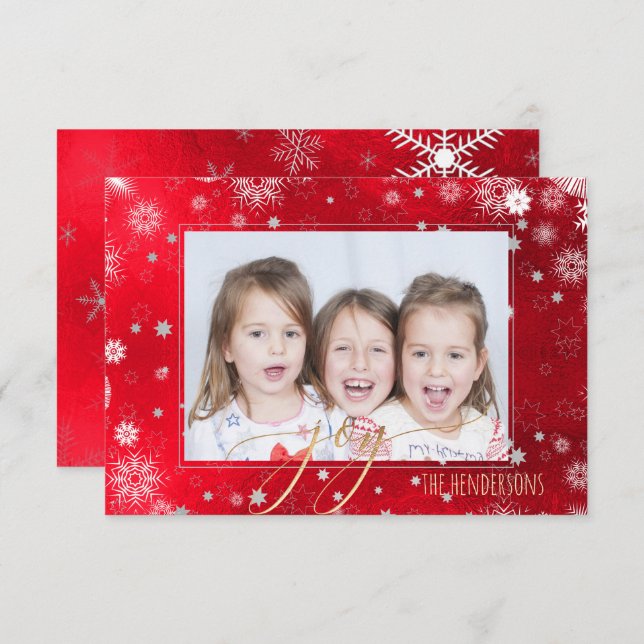 PixDezines Christmas Holiday Photo/Calligraphy Invitation (Front/Back)