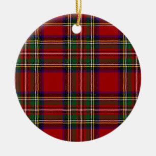 PixDezines clan stewart tartan Ceramic Tree Decoration