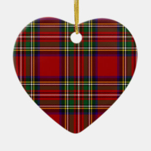 PixDezines clan stewart tartan Ceramic Tree Decoration