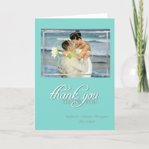 PixDezines classic DIY colour/Photo Thank You card