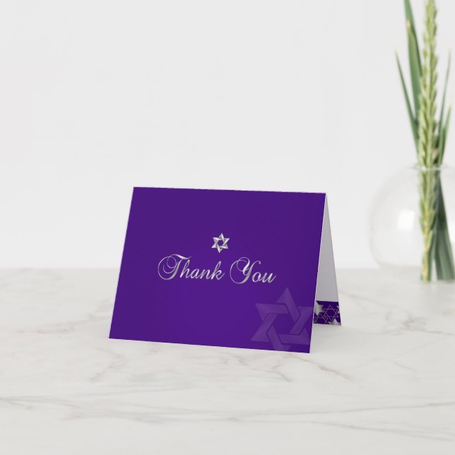 PixDezines classic mitzvah thank you/DIYcolor! Thank You Card (Front)