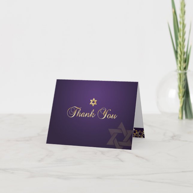 PixDezines classic mitzvah thank you/DIYcolor! You Card (Front)