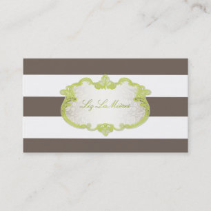 PixDezines classy adjustable stripes+colour Business Card