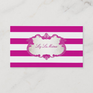 PixDezines classy adjustable stripes+colour Business Card