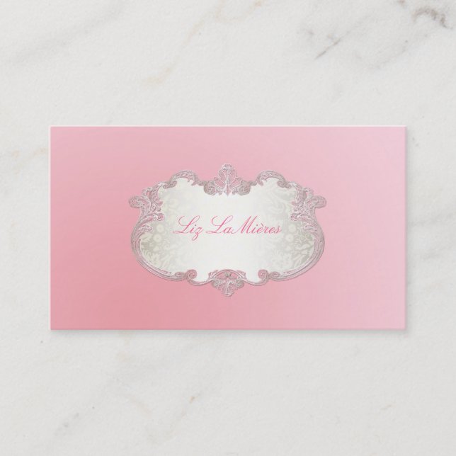 PixDezines classy labels Business Card (Front)