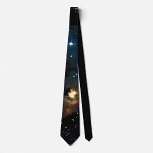 PixDezines COSMIC ASTRONOMY EXPLORATION/GALAXY Tie
