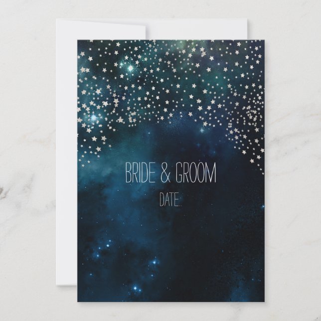 PixDezines Cosmic/NASA/Starry Night Invitation (Front)