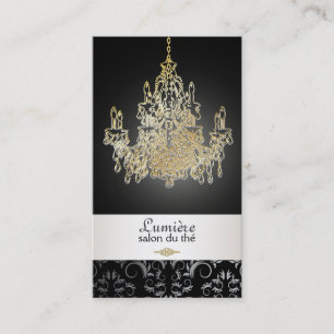 PixDezines crystal chandelier/DIY colour Business Card