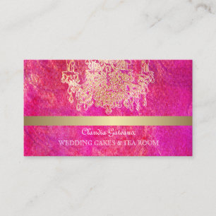 PixDezines crystal chandelier/watercolor affects Business Card