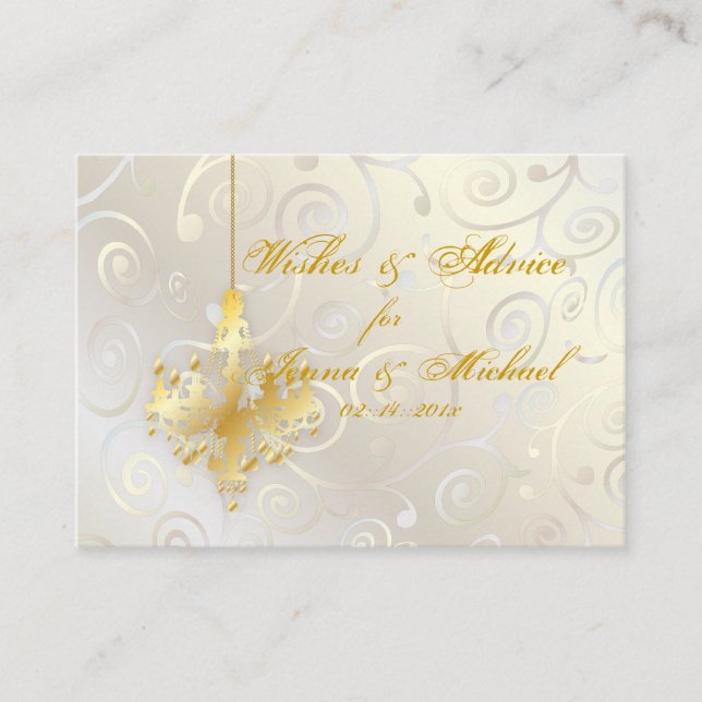 PixDezines Cupcake Swirls+Chandelier~Advice Cards (Front)