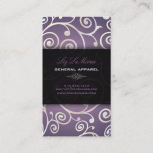 PixDezines cupcakes swirls + lavandre Business Card