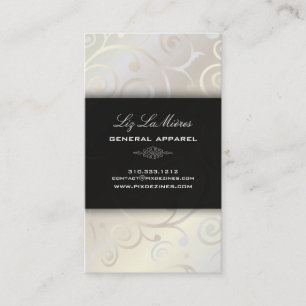 PixDezines cupcakes swirls + pearly white Business Card