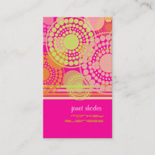 PixDezines Customisable retro dots Business Card