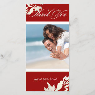 PixDezines Damask 12/Thank You/DIY Colour Thank You Card