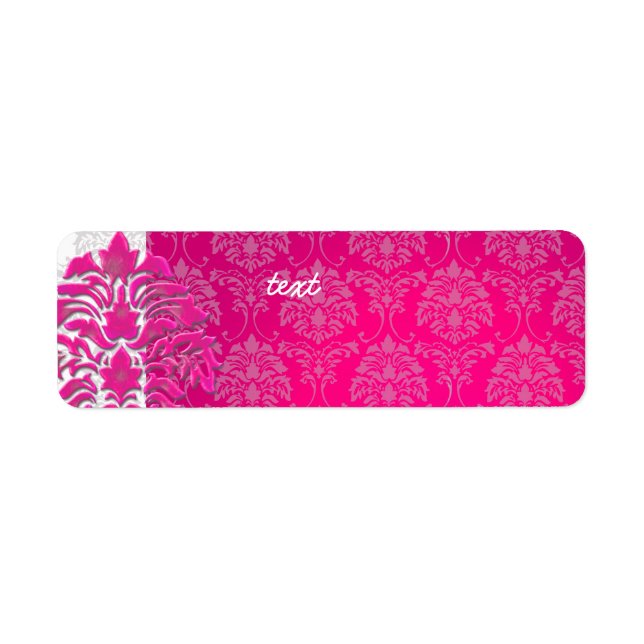 PixDezines Damask 1, hot pink (Front)