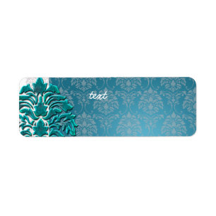 PixDezines Damask 1, teal