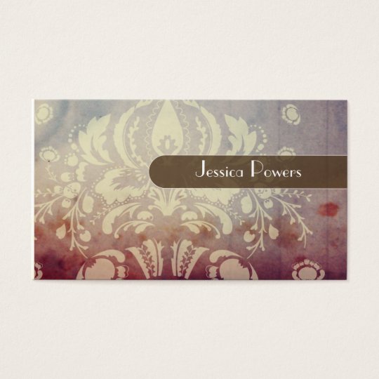 PixDezines Damask Wallpaper Business Card