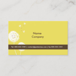 PixDezines dandelions dijon mustard Business Card