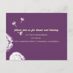 PixDezines Dandelions, diy background colours Invitation