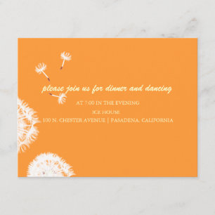 PixDezines Dandelions, diy background colours Invitation
