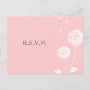 PixDezines Dandelions, diy background colours Invitation Postcard