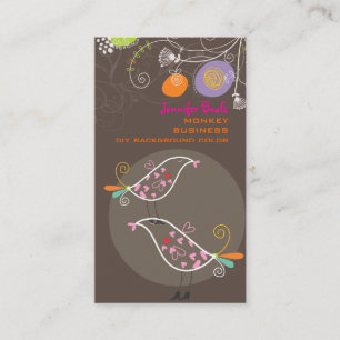 PixDezines dandelions+love birds/diy colour ♥♥♥♥ Business Card