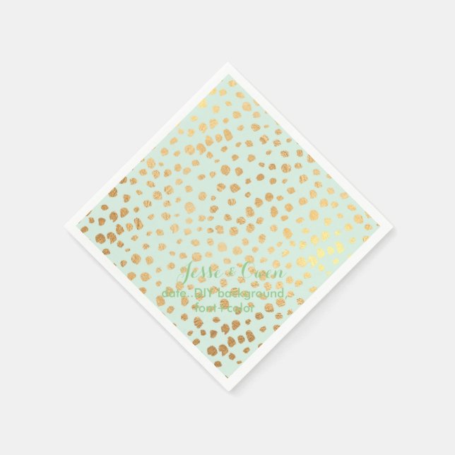 PixDezines dazzled faux gold specks/DIY colour/min Napkin (Corner)