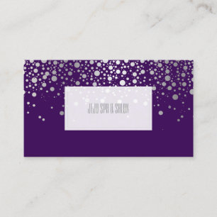PixDezines dazzled faux silver specks Business Card