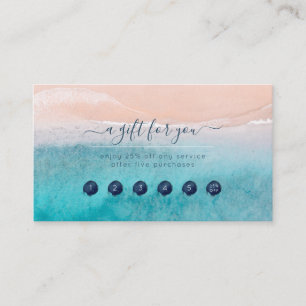 PixDezines Deep Blue Sea Beach Reward Card