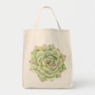 PixDezines Desert Rose, Succulent Greenery Tote Bag