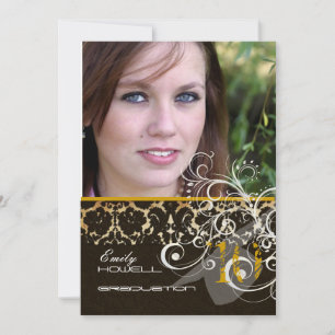 PixDezines Desiree Damask/2011 Graduation Invites