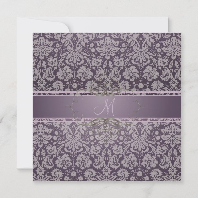 PixDezines desiree damask/DIY background Invitation (Front)