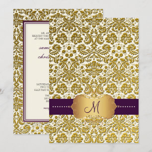PixDezines desiree damask/DIY background Invitation