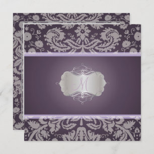 PixDezines DESIREE DAMASK/DIY background Invitation