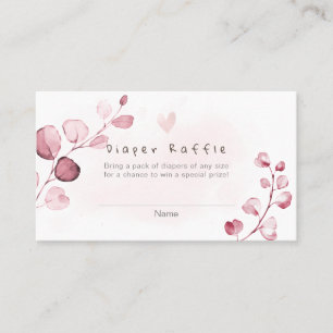 PixDezines Diaper Raffle Gum Eucalyptus Place Card