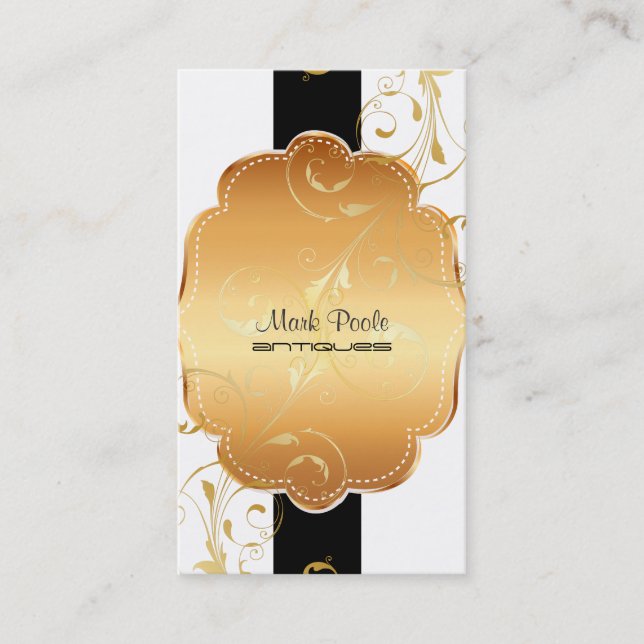 PixDezines diy background colour/filigree swirls Business Card (Front)