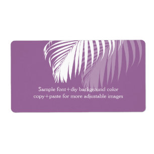 PixDezines DIY background colour! white palm frond