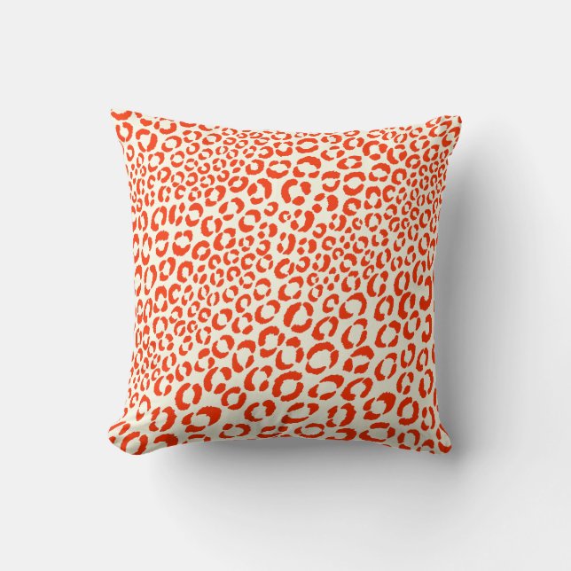 PixDezines diy background colours/neon leopard Cushion (Front)