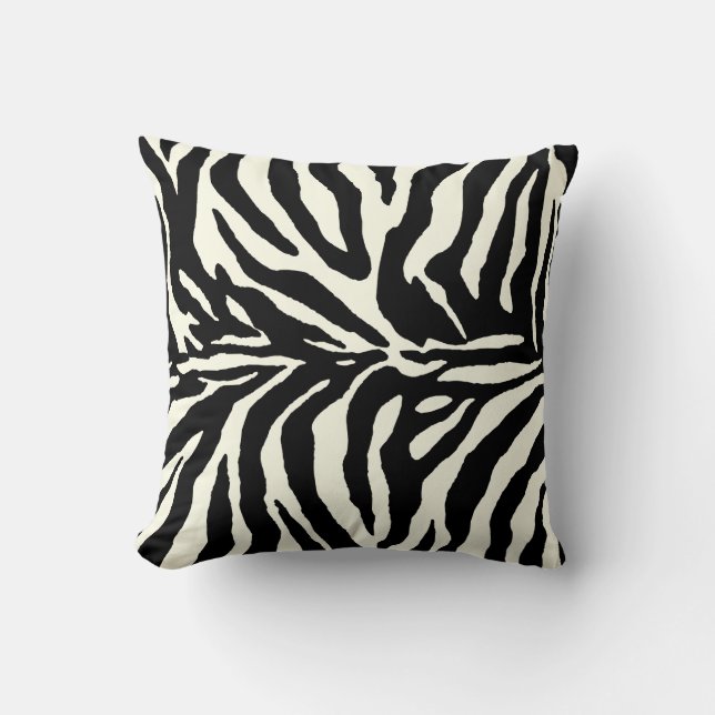 PixDezines diy background colours/zebra Cushion (Front)