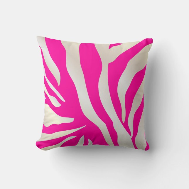 PixDezines diy background colours/zebra Cushion (Front)